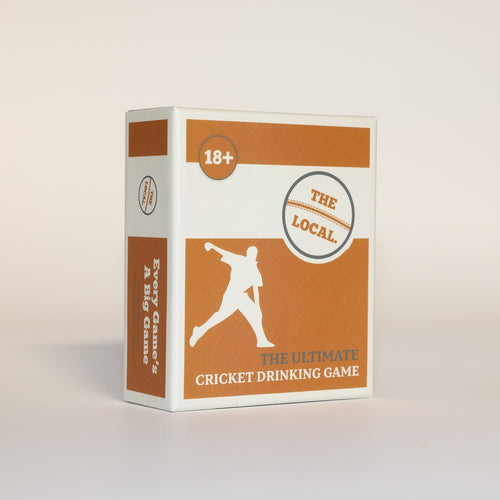 The Local Cricket drinking card game — front of box