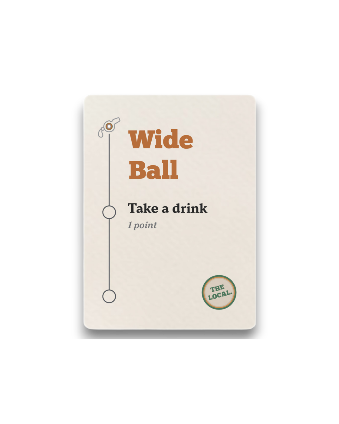 Wide Ball card from the Cricket deck