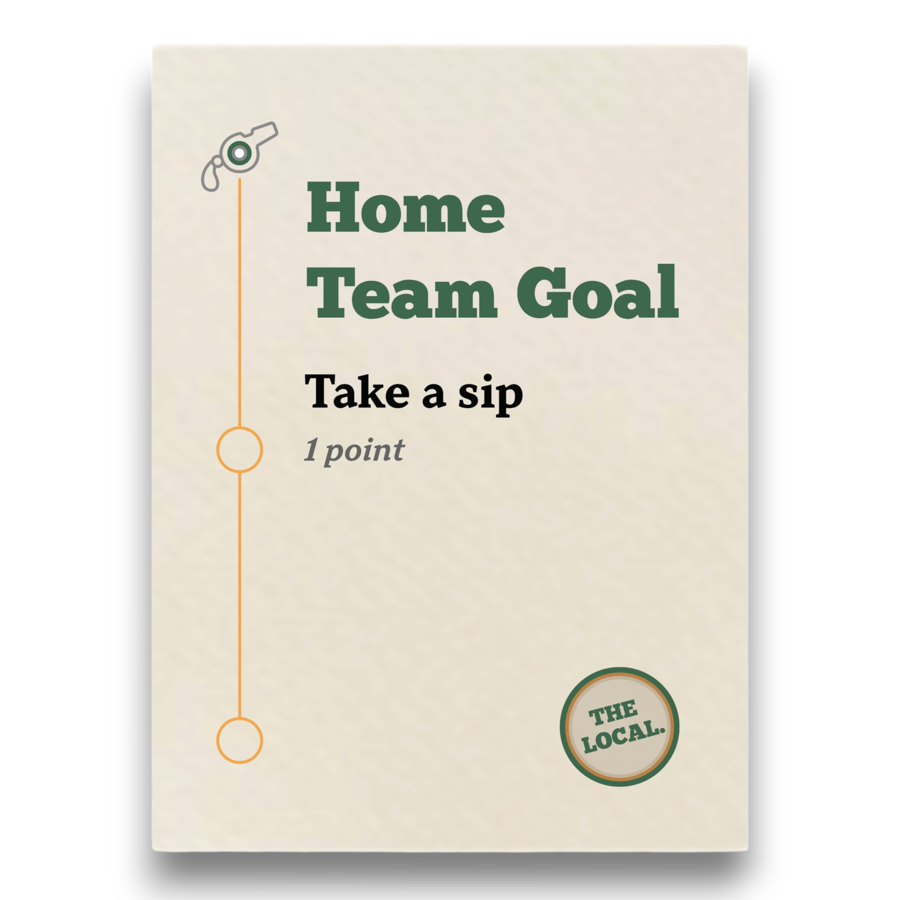 Home Team Goal card from the Aussie Rules deck